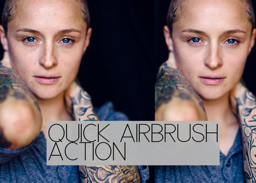 Quick Airbrush Photoshop Action